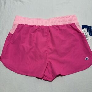 Champion Girls XL Running Shorts Pink Athletic Pull On Lightweight NWT Active